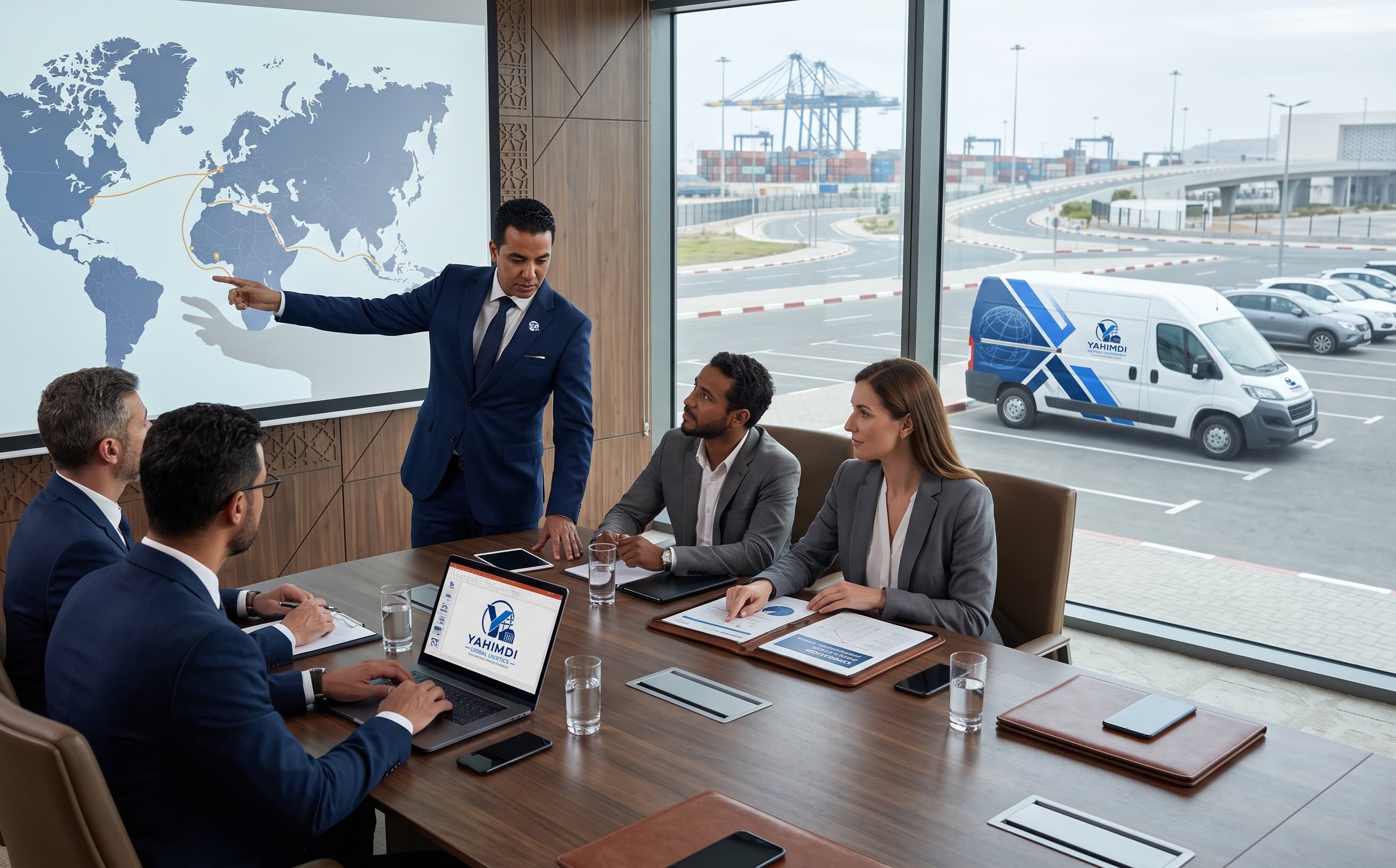 Partenariat logistique international — visuel illustratif